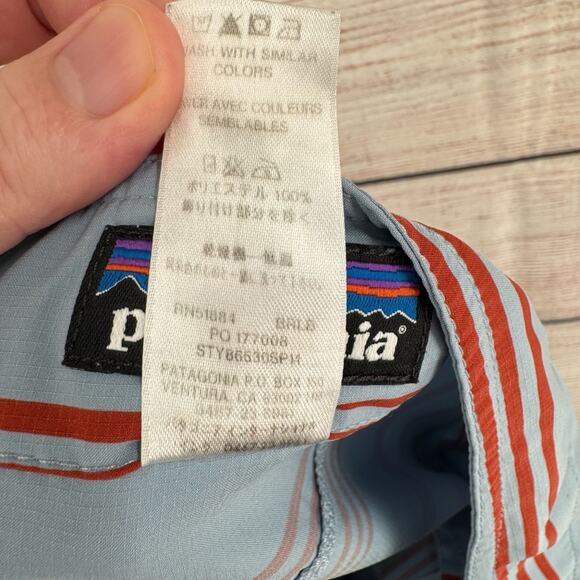 Patagonia Stretch Planing Board Shorts Men's Size 35 Blue/Red - Picture 6 of 8